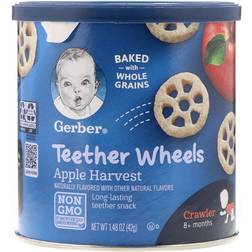 Gerber Graduates Wagon Wheels Puffed Grains with Real Apple 40g