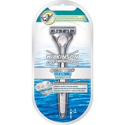 Wilkinson Sword Quattro Titanium Sensitive Razor + 4 Razor Blade