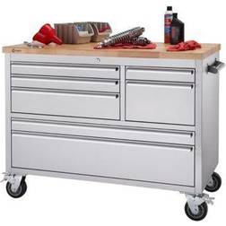 Trinity 48 in. Stainless Steel Rolling Workbench instock TLS-4815