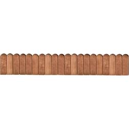 vidaXL Rouleau de Bordure 120 cm Marron Jardin Pelouse Allée Patio