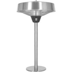 La Hacienda Silver Tabletop Halogen Heater