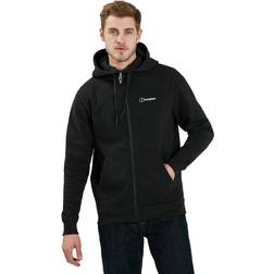 Berghaus Logo Full Zip Kapuzenjacke - Black