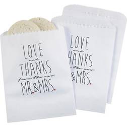 Newlywed Treat Bags White Blank