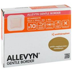 Allevyn Gentle Border, polyuretanskumförband, 10 styck