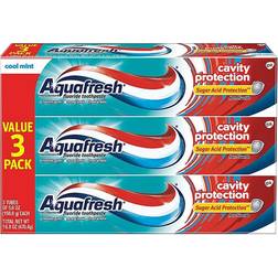 Aquafresh Cavity Protection Fluoride Cool Mint 159g 3-pack