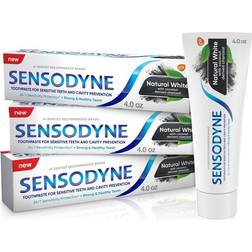 Sensodyne Natural White with Charcoal Sensitivity Toothpaste 3ct/12oz