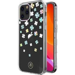 Kingxbar Lucky Series case decorated with original Swarovski crystals iPhone 12 mini transparent (Clover) universal