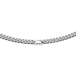 Unique Stainless Steel Matte Polished Leather Bracelet B444BL/21CM