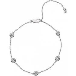 Hot Diamonds Tender Intermittent Bracelet - Silver/Topaz