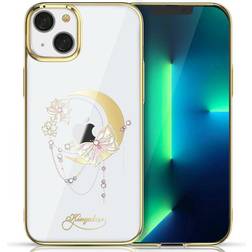 Kingxbar Moon Series Luxury Case with Swarovski Crystals for iPhone 13 Pro Gold (Butterfly)