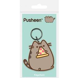 Pusheen Pusheen Pizza Rubber Keyring
