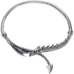 Alchemy Gothic Dragons Lure halsband Halsband Dam silverfärgad