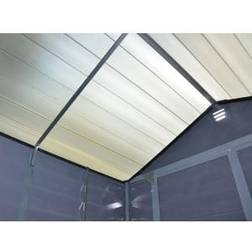 Palram Canopia 6 Double Door Apex Shed with Skylight Roof