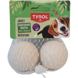 Tyrol Hundleksak Boll Naturgummi