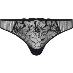 Chantelle Fleurs Tanga Truse - Svart