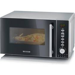 Severin MW 7773 Rostfritt stål, Svart