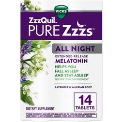 Vicks Zzzquil Pure Zzzs 14-Count All Night Extended Release Melatonin