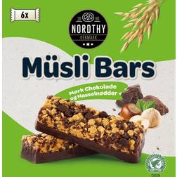 Nordthy Müsli Bars Mørk Chokolade & Hasselnød 150g 6stk