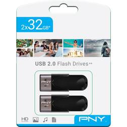 PNY Fd32gatt4x2-ef Attache 4 Usb2.0 2x32g Twp