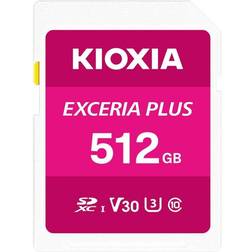 Kioxia 512GB Exceria plus U3 V30 SD Card (SD, 512GB, U3, UHS-I) Speicherkarte, Pink