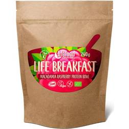 Lifefood AbsorBurn Breakfast Macadamia & Hindbær Protein Blanding Raw