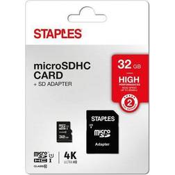 Staples Minneskort MicroSDHC/XC 32GB