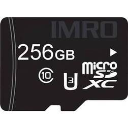 Imro Minneskort MicroSD 256GB Med Adapter Klass 10 UHS 3