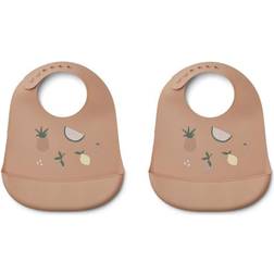 Liewood Tilda Silicone Bib 2-pack Fruit Pale Tuscany