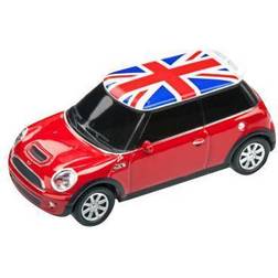 Genie Mini Cooper USB flash-enhet 32 GB USB 2.0 röd, Storbritanniens flagga