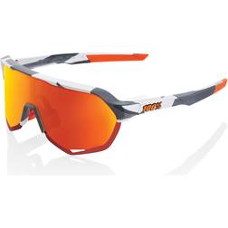 100% Gafas S2 Soft Tact Naranja Blanco - Grey/Orange