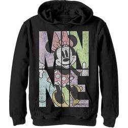 Disney Boy's Minnie Panels Pull Over Hoodie - Black