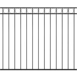 vidaXL hegnspanel 1,7x1,5 stål sort