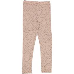 Wheat Leggings Flower Dots