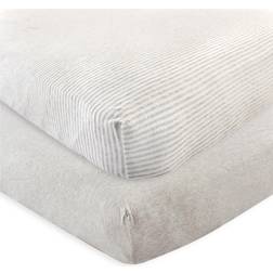 Touched By Nature Organic Cotton Fitted Crib Sheets In Set Of 2 Sheet