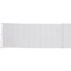 Venture Design Nico Bomuld løber, 80x250 Hvid, Beige cm