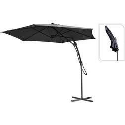 ProGarden Hanging Parasol Dark Umbrella Sun Shade Patio