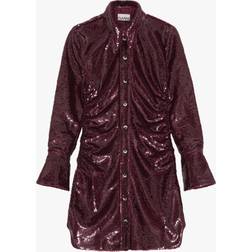 Ganni Sequin Shirt Dress