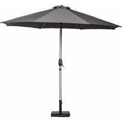 Royalcraft Amir 3m Crank Tilt Parasol Brushed
