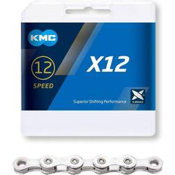 KMC Cadena X-12 12V 126 Eslabones Plata Grey