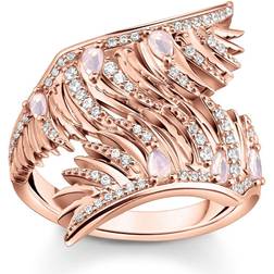 Thomas Sabo Ring fenixvingar med stenar roséguld