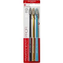 Swissdent Pleje Tandbørster Soft Profi Whitening Trio 1 Stk.