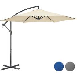 Christow Cream Banana Parasol 3m Large Garden Umbrella