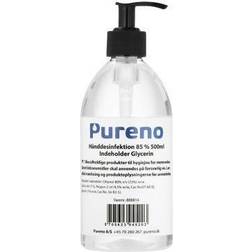 Pureno håndsprit 500ml 85% alkohol m/pumpe