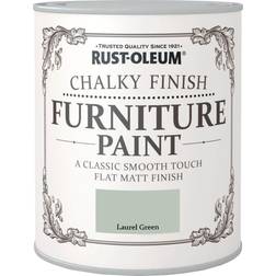 Rust-Oleum Laurel Green Chalky Finish Paint 750Ml Wood Paint Green 0.75L