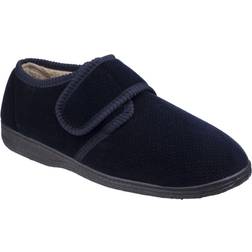 Fleet & Foster Mens Sam Touch Fastening Slippers (10 UK) (Navy)