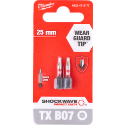 Milwaukee Slagbits Shockwave Impact Duty TX/BO7×25mm pk/2