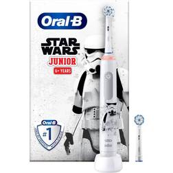 Oral-B Junior Star Wars, Lapsi, Värisevä hammasharja, Päivittäinen käyttö Herkkä Monivärinen, 4 x 30 s, Monivärinen