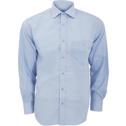 Kustom Kit Mens Premium Non Iron Long Sleeve Shirt (15.5inch) (White)