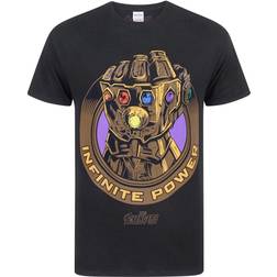 Marvel Avengers Infinity War Mens Thanos Infinity Gauntlet T-Shirt (Black)