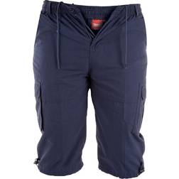 Duke Mason Kingsize Cargo-Capri-Shorts für Herren - Schwarz
